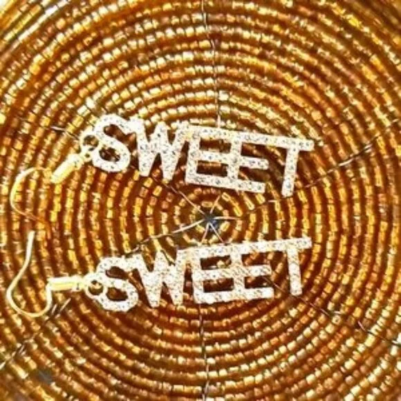 3 for $15 Gold Sweet Rhinestone Earrings - Picture 3 of 5